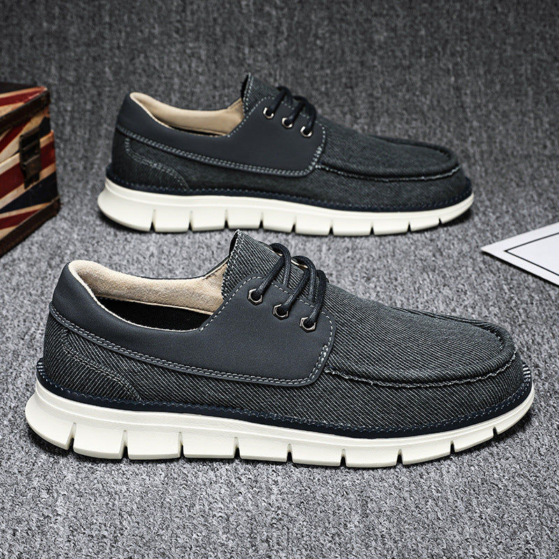 Men’s Casual Lace-Up Sneakers – Breathable Everyday Street Fit