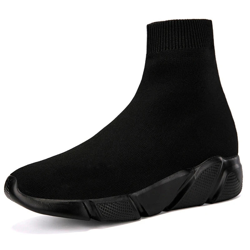Zapatillas de running tipo calcetín de caña alta – Zapatillas deportivas unisex sin cordones | Zapatillas reflectantes, transpirables y ligeras para hombre y mujer