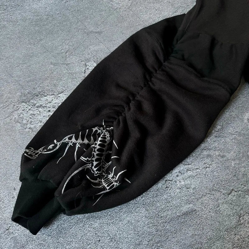 Sudadera con capucha hip-hop para hombre BiggOrange – Sudadera extragrande de algodón estilo urbano