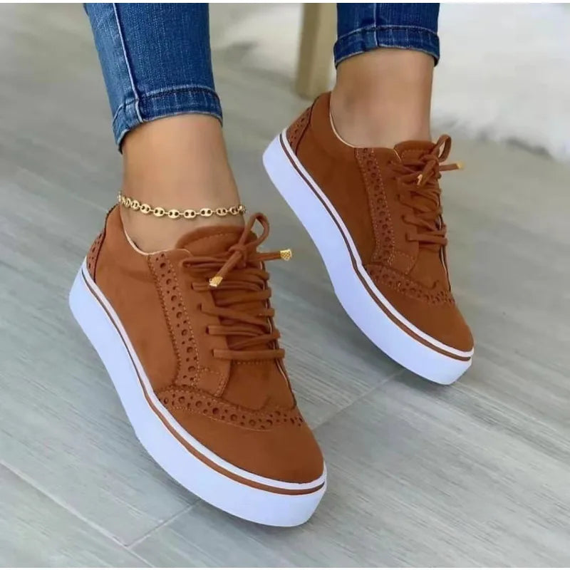 Zapatillas Bajas Vulcanizadas para Mujer Loom & Soul – Zapatos Planos Casuales Versátiles