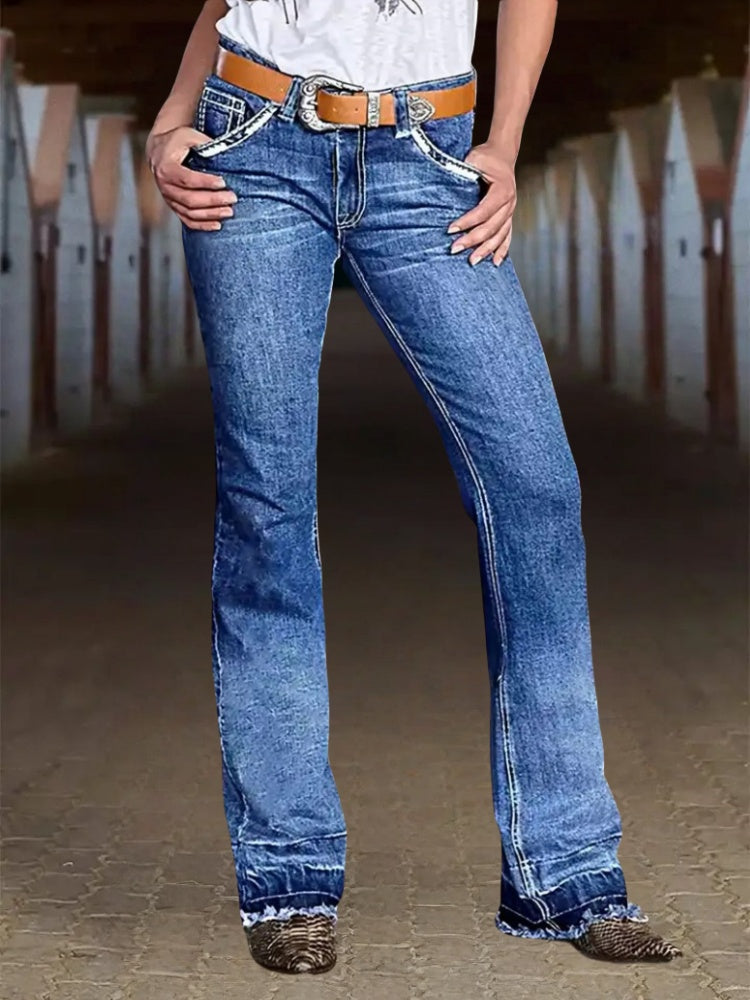 Vaqueros pitillo para mujer – Denim versátil para el día a día (T217)