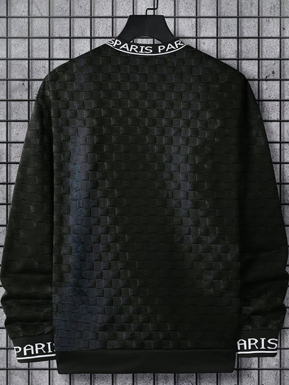 Sudadera Jacquard de Rendimiento para Hombre – Jersey Deportivo Casual