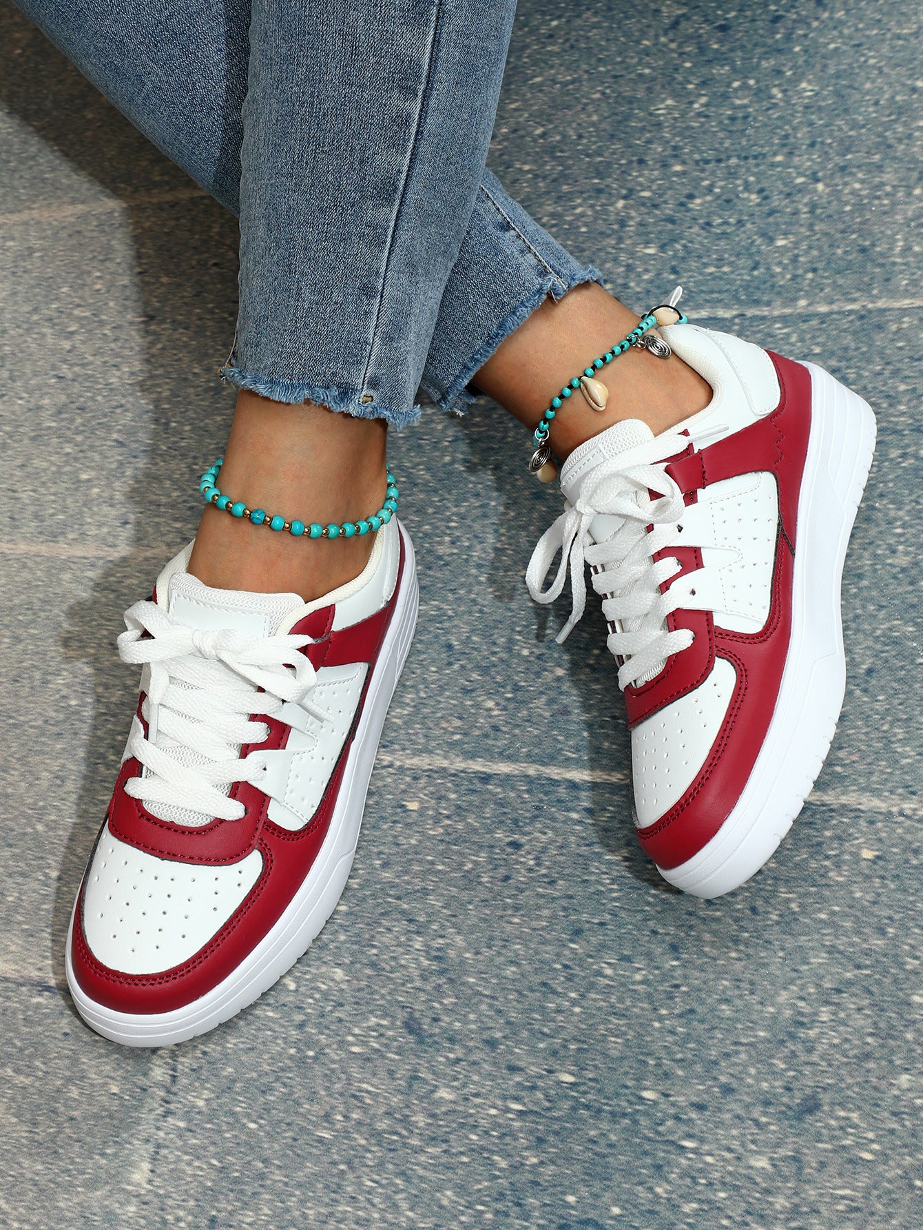 Zapatillas deportivas unisex con plataforma Loom & Soul – Calzado deportivo casual antideslizante estilo europeo y americano con suela suave de EVA