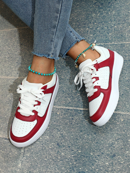 Zapatillas deportivas unisex con plataforma Loom & Soul – Calzado deportivo casual antideslizante estilo europeo y americano con suela suave de EVA