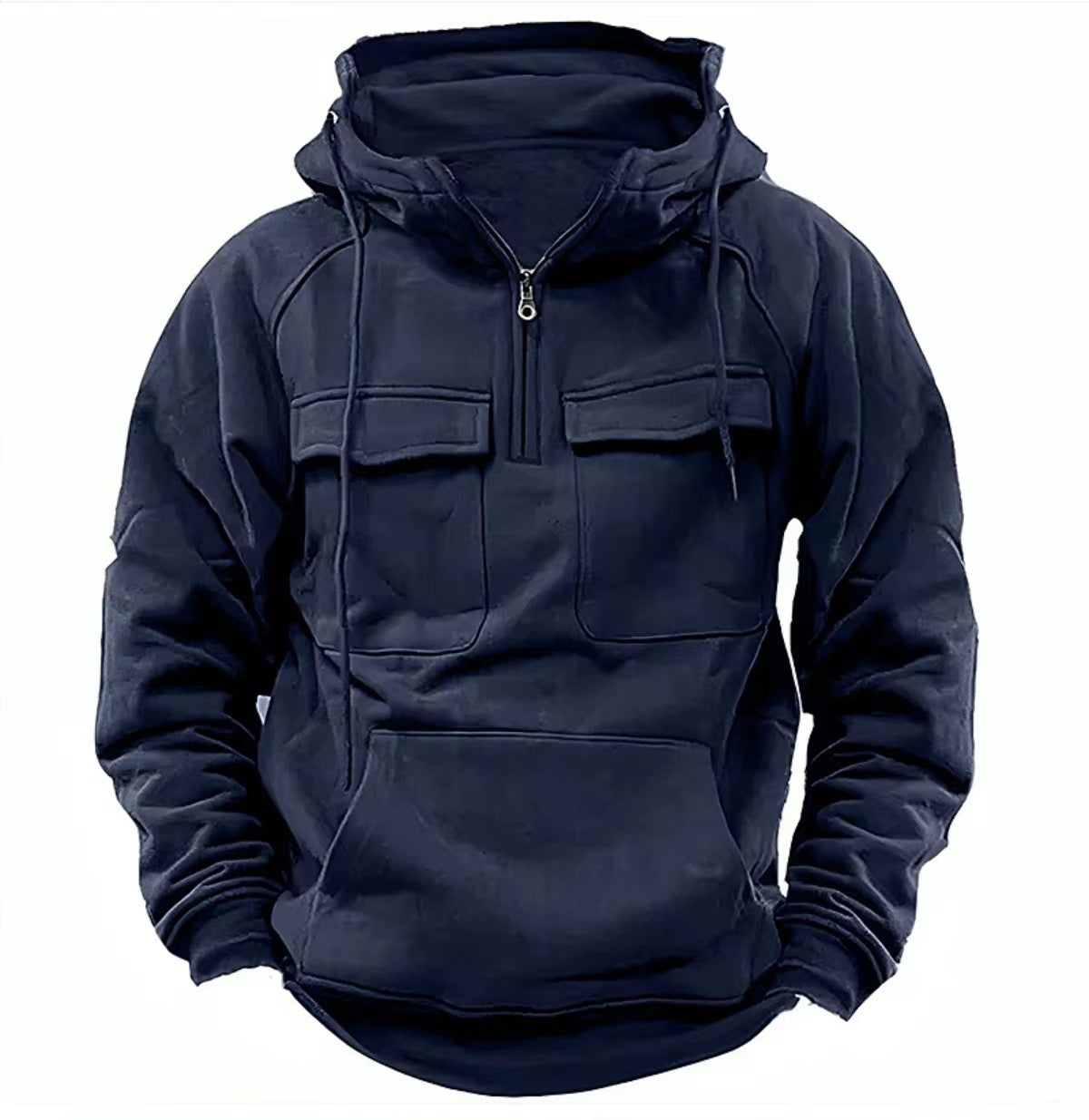 Sudadera con capucha y cremallera para hombre Loom & Soul™ - Sudadera gruesa de forro polar con capucha con cordón y bolsillos