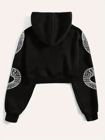 Sudadera con capucha roja para mujer – Sudadera urbana con estampado de Fénix y Mariposa