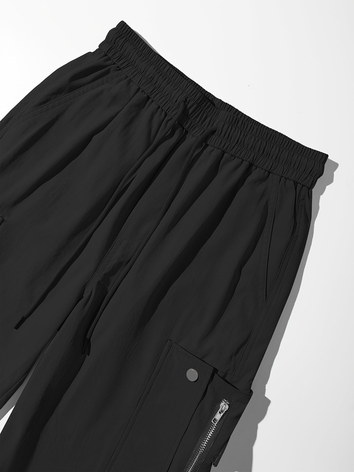 Pantalones cargo de mujer con cordón ajustable – Corte casual urbano con múltiples bolsillos