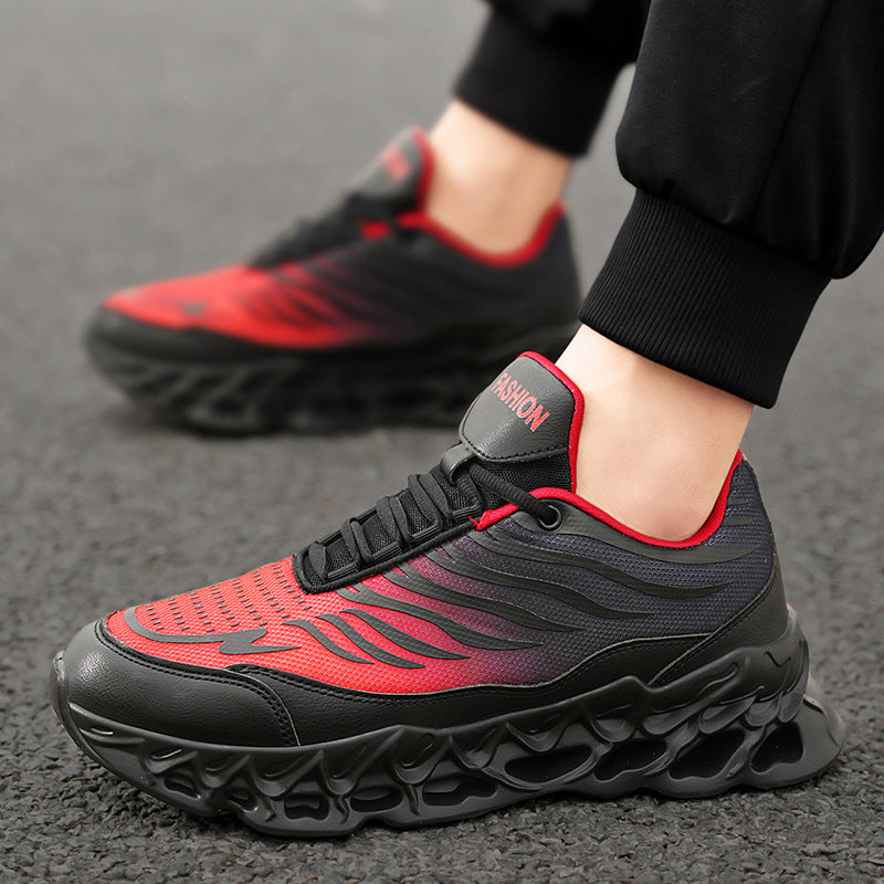 Loom & Soul™ Zapatillas de deporte con cordones para hombre – Zapatillas deportivas y casual con suela gruesa