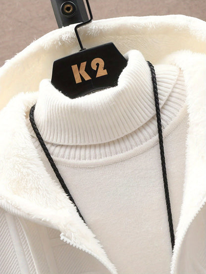 Sudadera con capucha y cremallera de felpa para hombre Loom & Soul - Edición festiva