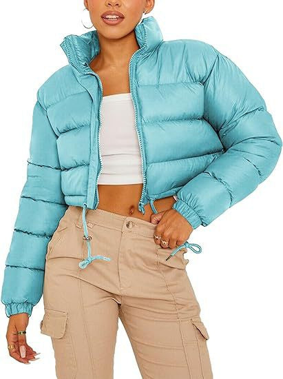 Chaqueta de plumas para mujer Loom & Soul™ – Abrigo acolchado corto bohemio con relleno de seda y algodón y toque retro