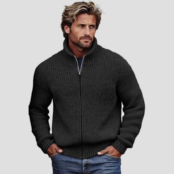 Veste zippée imprimée 3D pour homme – Cardigan décontracté à manches longues