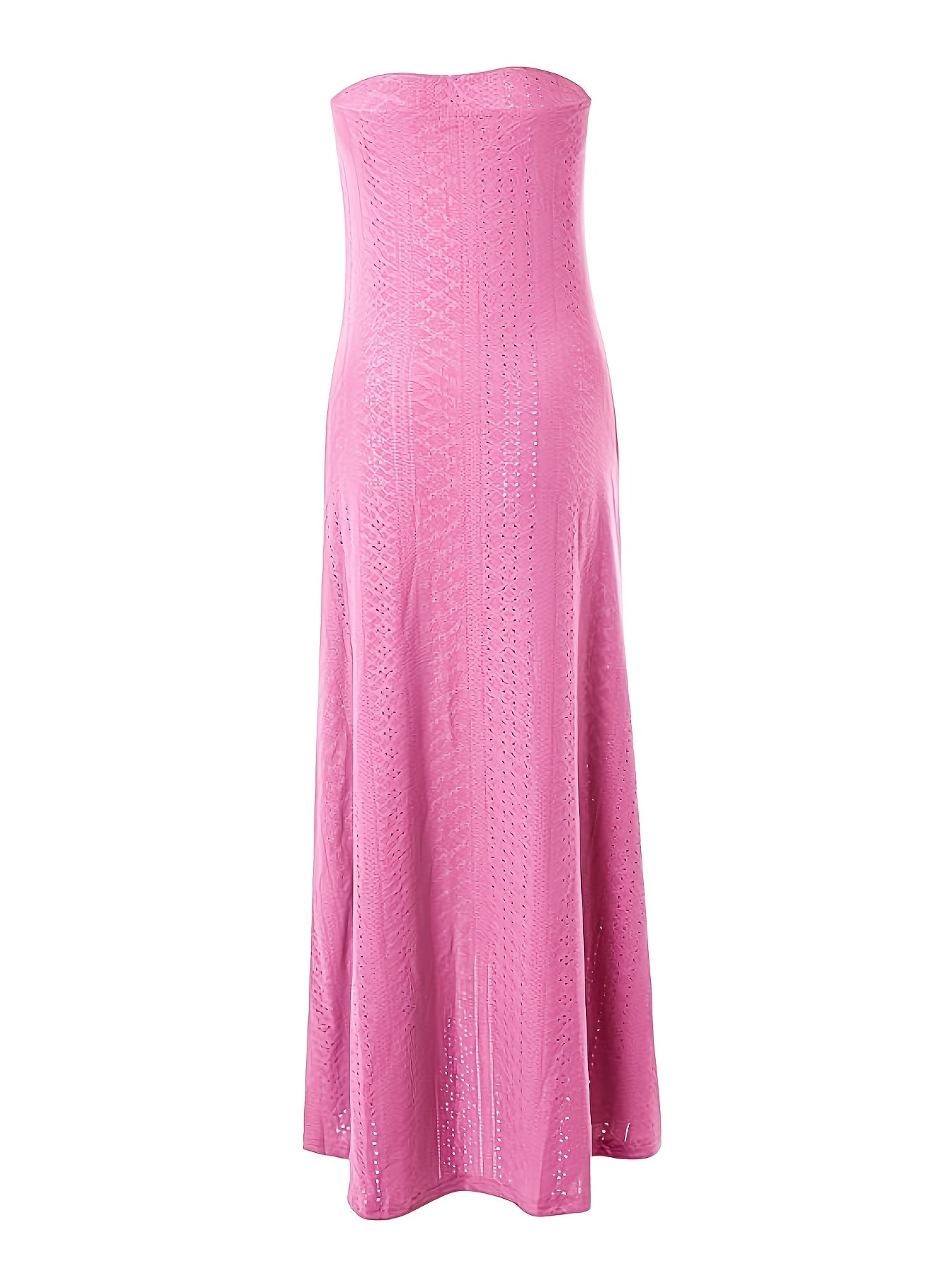 Off-Shoulder Embroidered Midi Dress – Elegant Split Wrap Dress