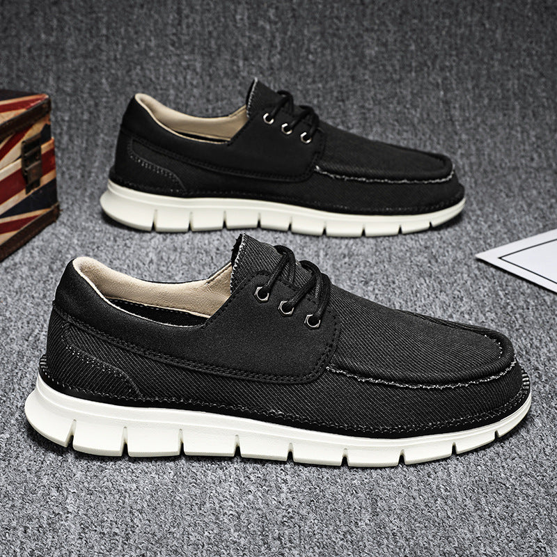 Men’s Casual Lace-Up Sneakers – Breathable Everyday Street Fit