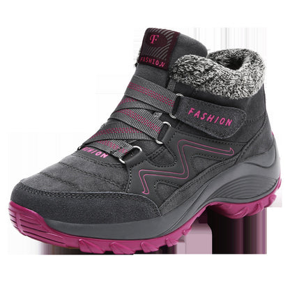 Loom & Soul™ Zapatos de cuero para senderismo de mujer – Botas de trekking impermeables antideslizantes para camping y aventura