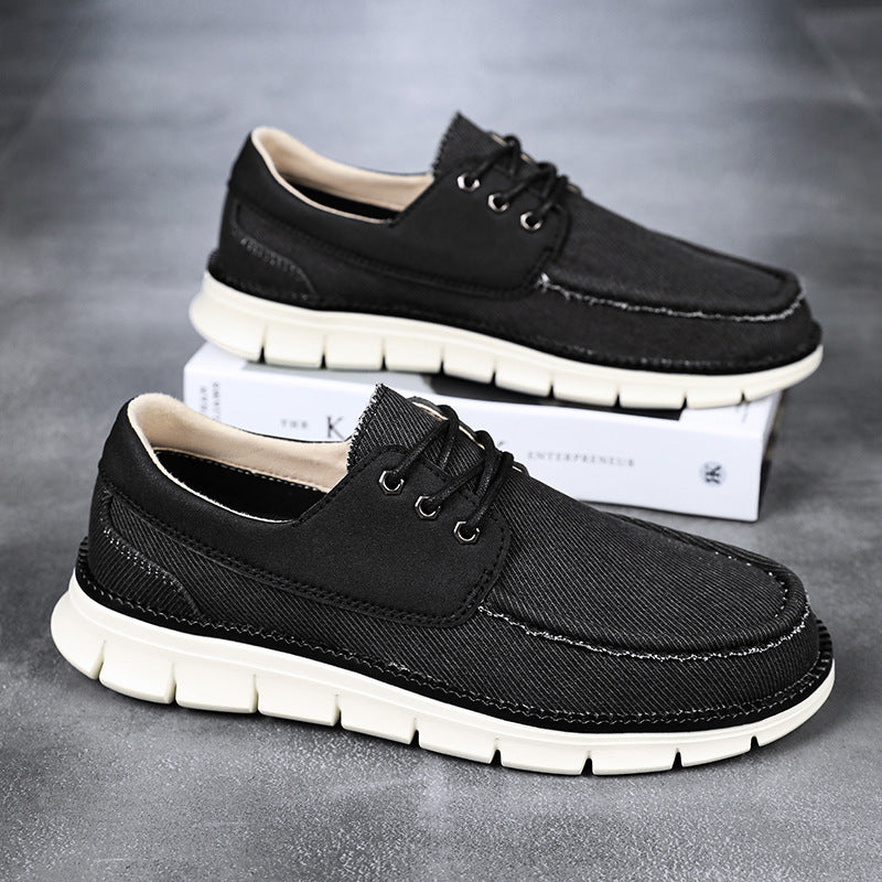 Men’s Casual Lace-Up Sneakers – Breathable Everyday Street Fit