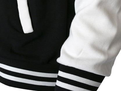Chaqueta de béisbol Loom & Soul para hombre – Ropa de abrigo urbana clásica con cremallera estilo universitario