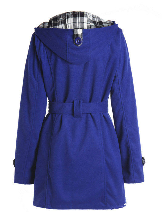 Abrigo de invierno Loom & Soul para mujer – Chaqueta larga con capucha, cálida y gruesa
