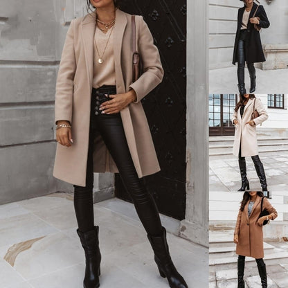 Chaqueta Oversize Coreana Bomber para Mujer Loom & Soul™ – Abrigo de Invierno Cálido con Cuello Solapa para un Estilo Urbano sin Esfuerzo