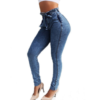 Loom & Soul™ Jeans con bajo deshilachado – Pantalones vaqueros de mujer de pernera recta