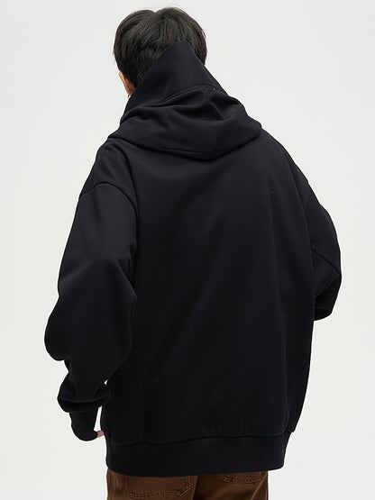 Sweat à capuche ample en peluche pour homme – Pull style ninja streetwear