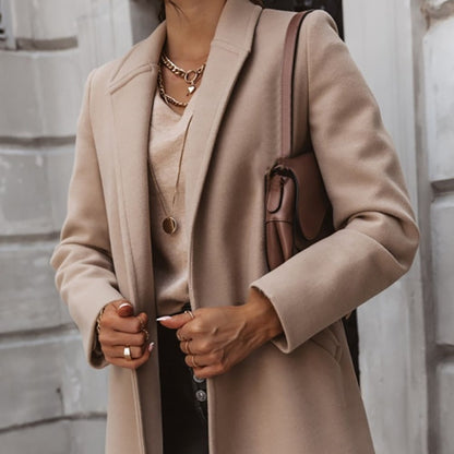 Chaqueta Oversize Coreana Bomber para Mujer Loom & Soul™ – Abrigo de Invierno Cálido con Cuello Solapa para un Estilo Urbano sin Esfuerzo