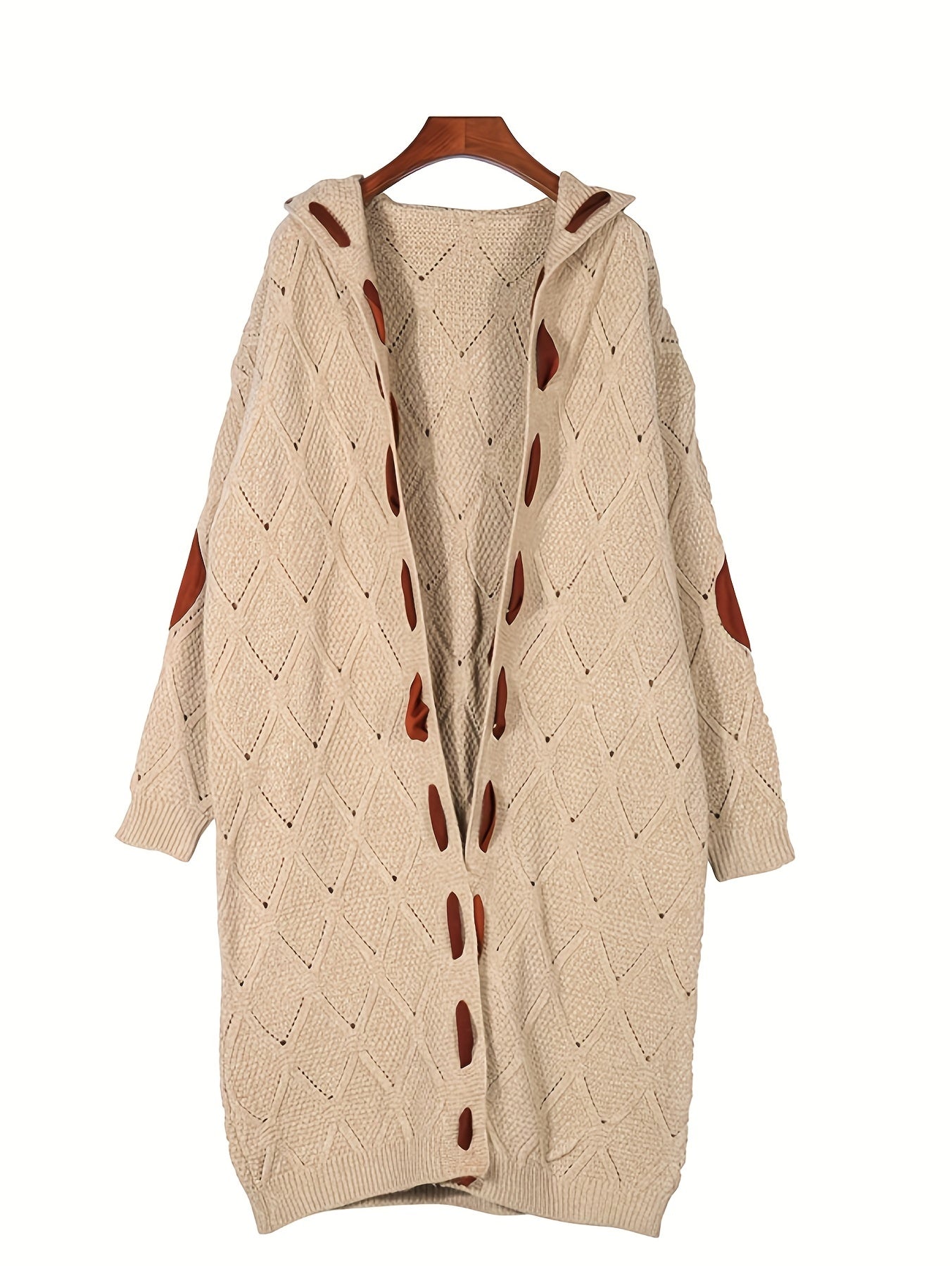 Cardigan ouvert vintage – Pull boutonné en maille douce pour l'automne/hiver