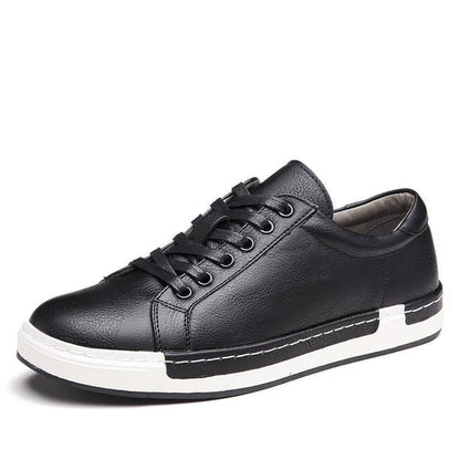 Loom & Soul Zapatos Artesanales de Hombre – Modelo Bajo con Cordones y Talón Plano, Suela de Goma Antideslizante, Interior de PU y Plantilla Acolchada