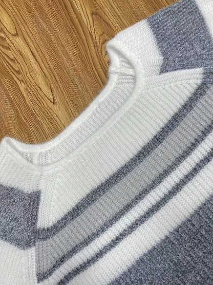 Suéter de felpa con bloques de color para mujer – Sudadera de vellón suave para otoño/invierno