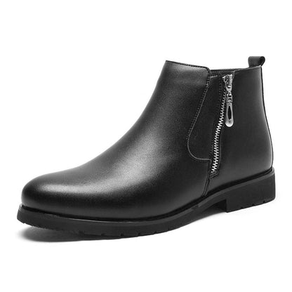Zapatos de vestir formales de piel para hombre Loom & Soul – Zapatos casuales de negocios de talla grande, interior de felpa, suela de goma
