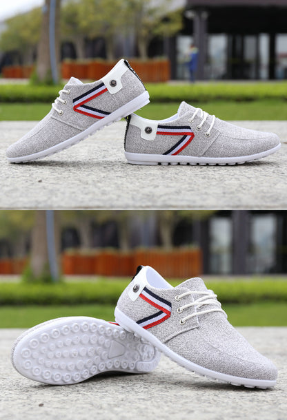 Mocasines de lona con suela blanda Loom & Soul™ para hombre – Zapatos ligeros estilo Pekín antiguo para una comodidad informal diaria