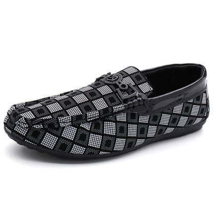 Zapatos de conducir casuales sin cordones para hombre Loom & Soul – Mocasines ligeros con diseño de celosía, tacón plano y ajuste de boca poco profunda