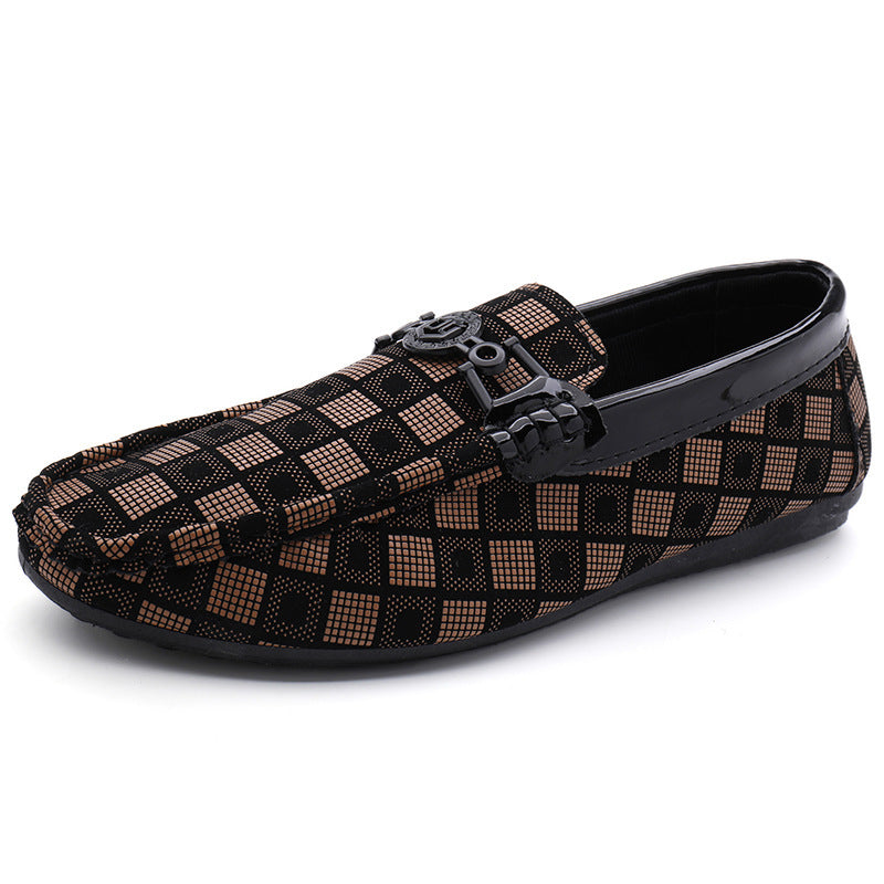 Zapatos de conducir casuales sin cordones para hombre Loom & Soul – Mocasines ligeros con diseño de celosía, tacón plano y ajuste de boca poco profunda