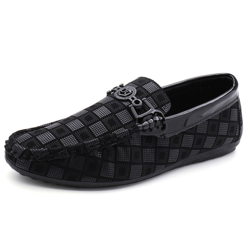 Zapatos de conducir casuales sin cordones para hombre Loom & Soul – Mocasines ligeros con diseño de celosía, tacón plano y ajuste de boca poco profunda