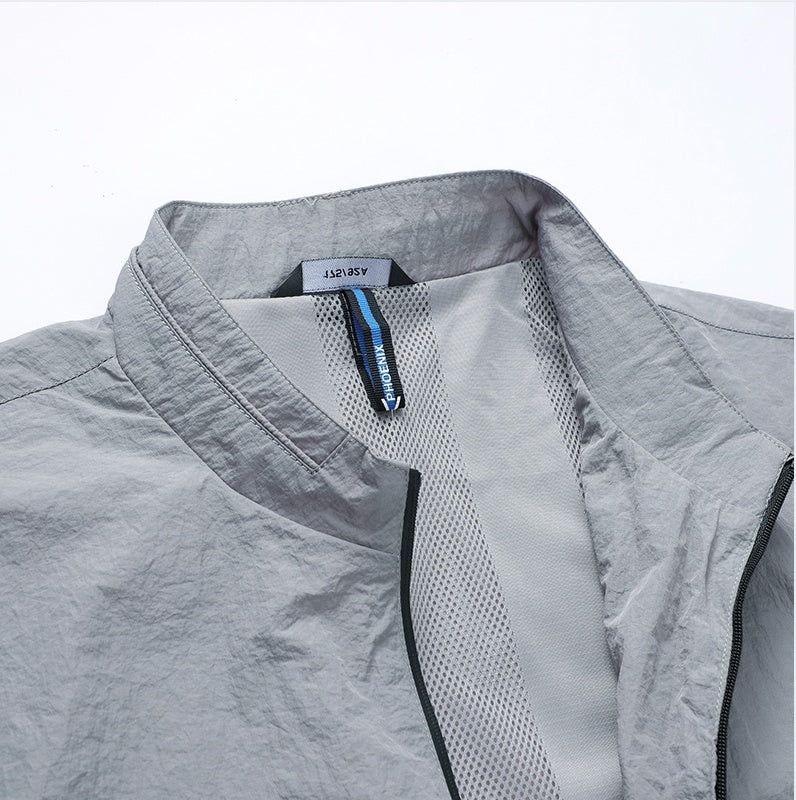 Chaqueta ligera de protección solar para hombre – Capa transpirable de verano