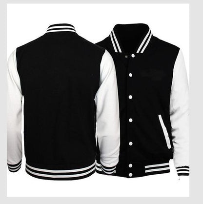 Chaqueta de béisbol Loom & Soul para hombre – Ropa de abrigo urbana clásica con cremallera estilo universitario