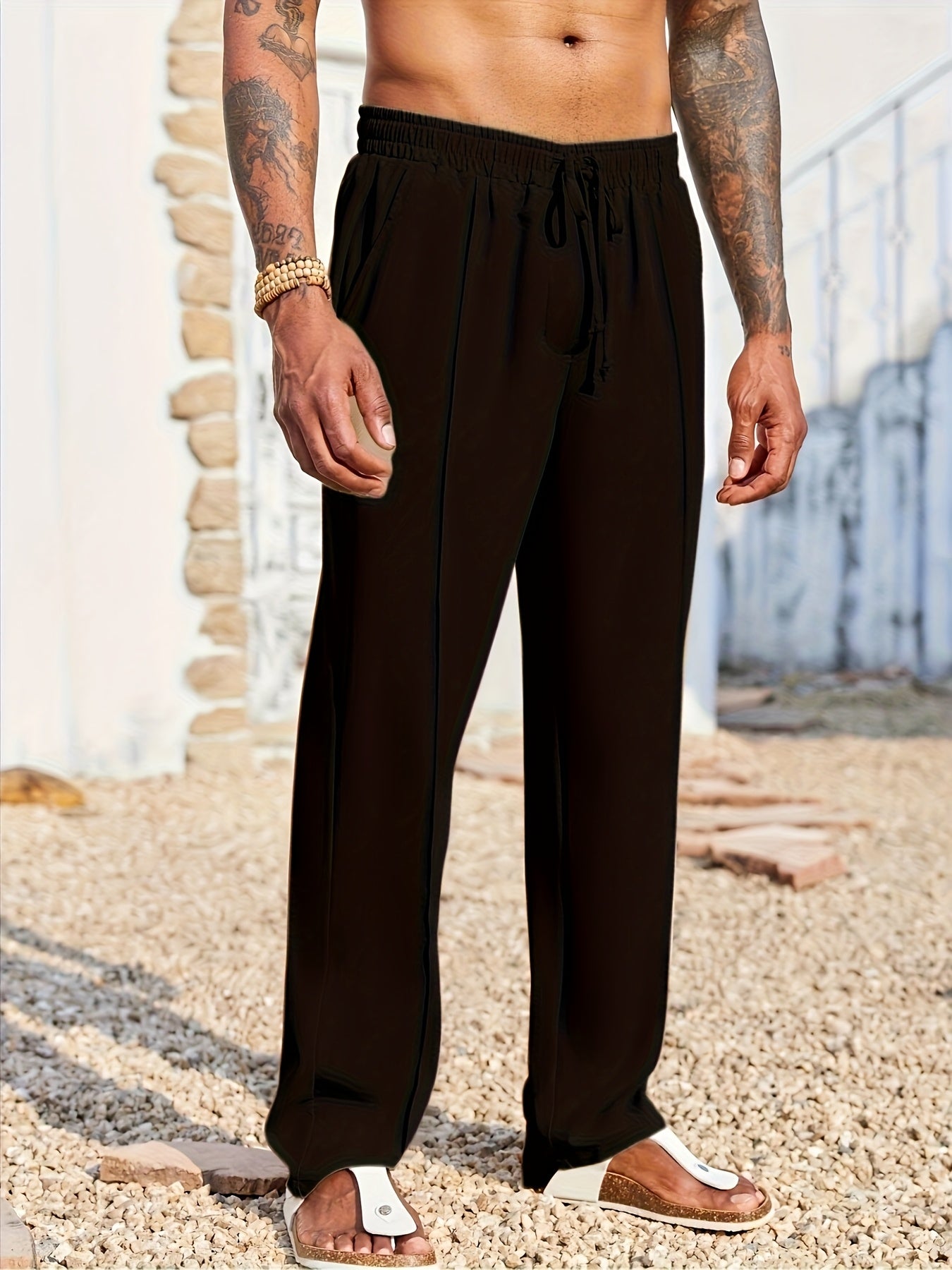 Pantalones casuales de pana para hombre – Corte recto ajustado, antiarrugas