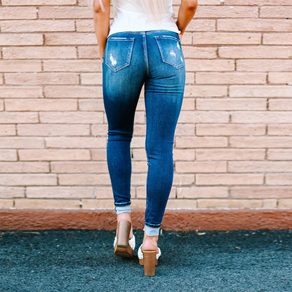 Jeans skinny déchirés Loom & Soul™ – Jean taille moyenne pour femme