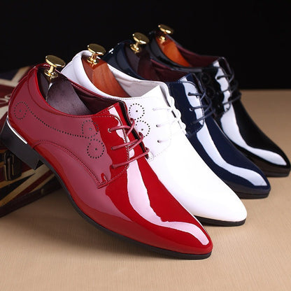 Zapatos de cuero casuales de negocios para hombre Loom & Soul – Mocasines de vestir sin cordones con parte superior de PU y suela de goma