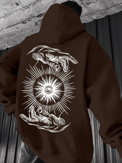 Men’s Lightweight Hoodie – Minimalist Graphic Spring Pullover