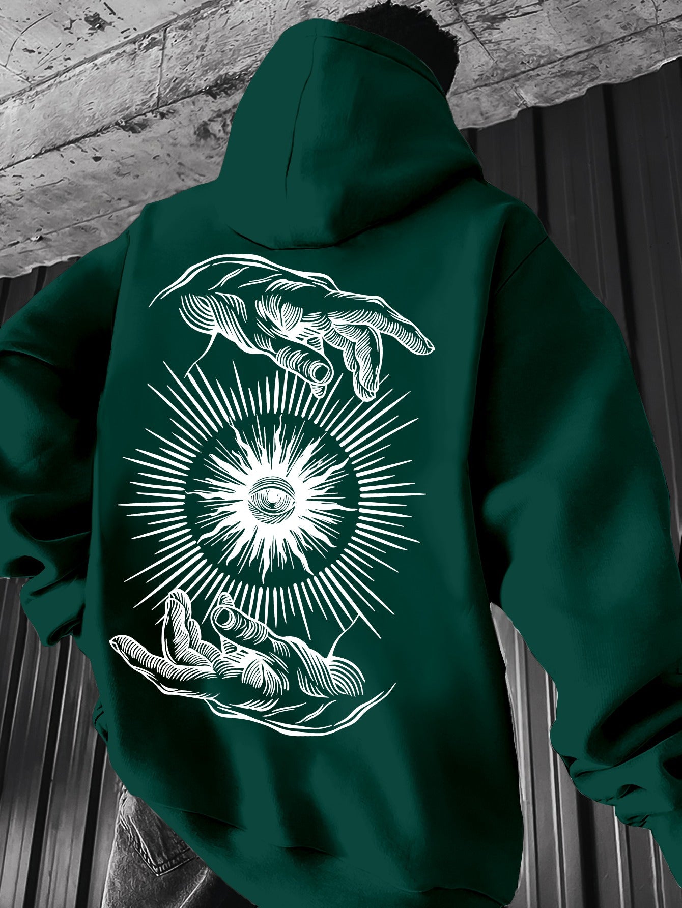 Men’s Lightweight Hoodie – Minimalist Graphic Spring Pullover