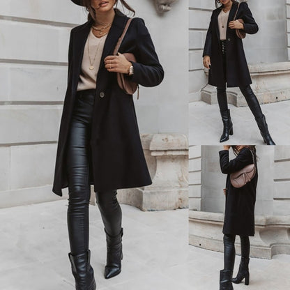 Chaqueta Oversize Coreana Bomber para Mujer Loom & Soul™ – Abrigo de Invierno Cálido con Cuello Solapa para un Estilo Urbano sin Esfuerzo