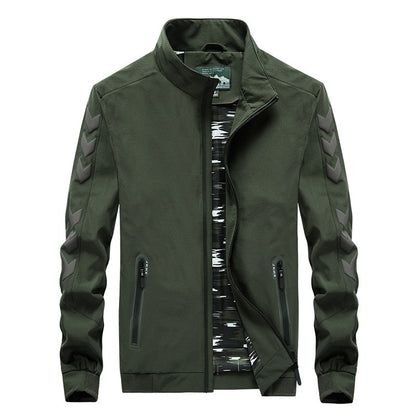 Chaqueta informal de nailon para hombre Loom & Soul - Cortavientos ligero con cremallera para uso diario