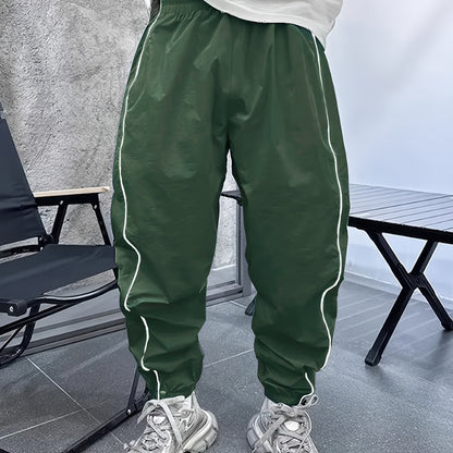Pantalones de Jogging Holgados de Hombre con Cordón – Transpirables Informales para Exteriores