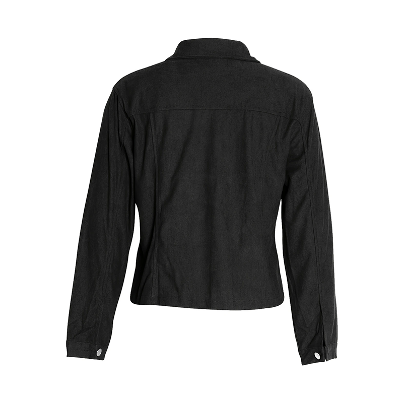 Chaqueta de pana abotonada para mujer – Ropa de abrigo informal ligera