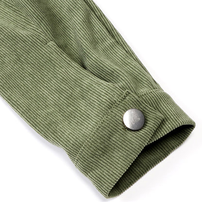 Chaqueta de pana abotonada para mujer – Ropa de abrigo informal ligera