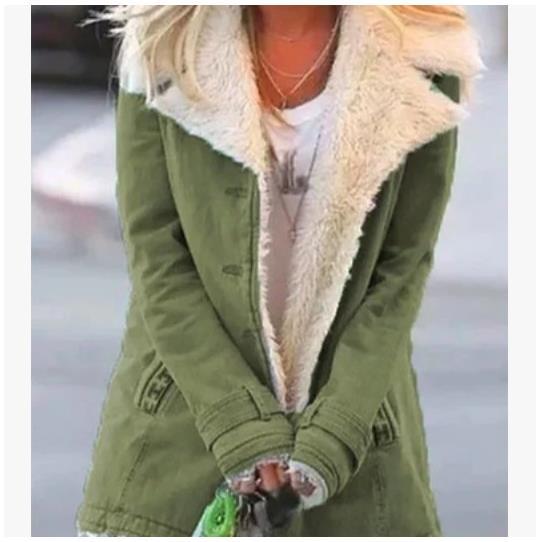 Abrigo de invierno cálido para mujer – Chaqueta de solapa ajustada de Loom & Soul
