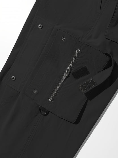 Pantalones cargo de mujer con cordón ajustable – Corte casual urbano con múltiples bolsillos