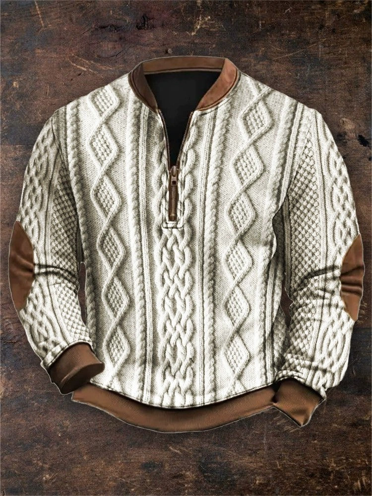 Sudadera con cremallera y estampado digital 3D para hombre - Estilo primavera y otoño