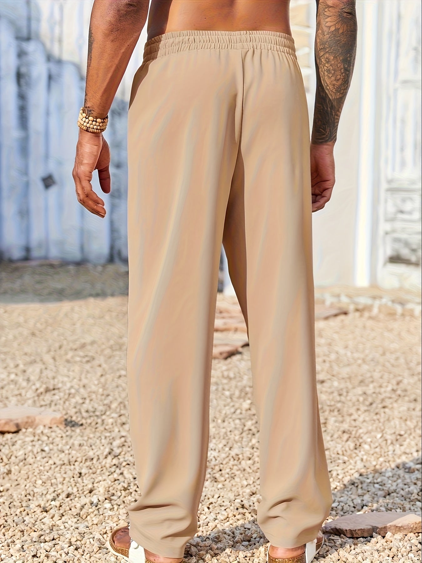 Pantalones casuales de pana para hombre – Corte recto ajustado, antiarrugas