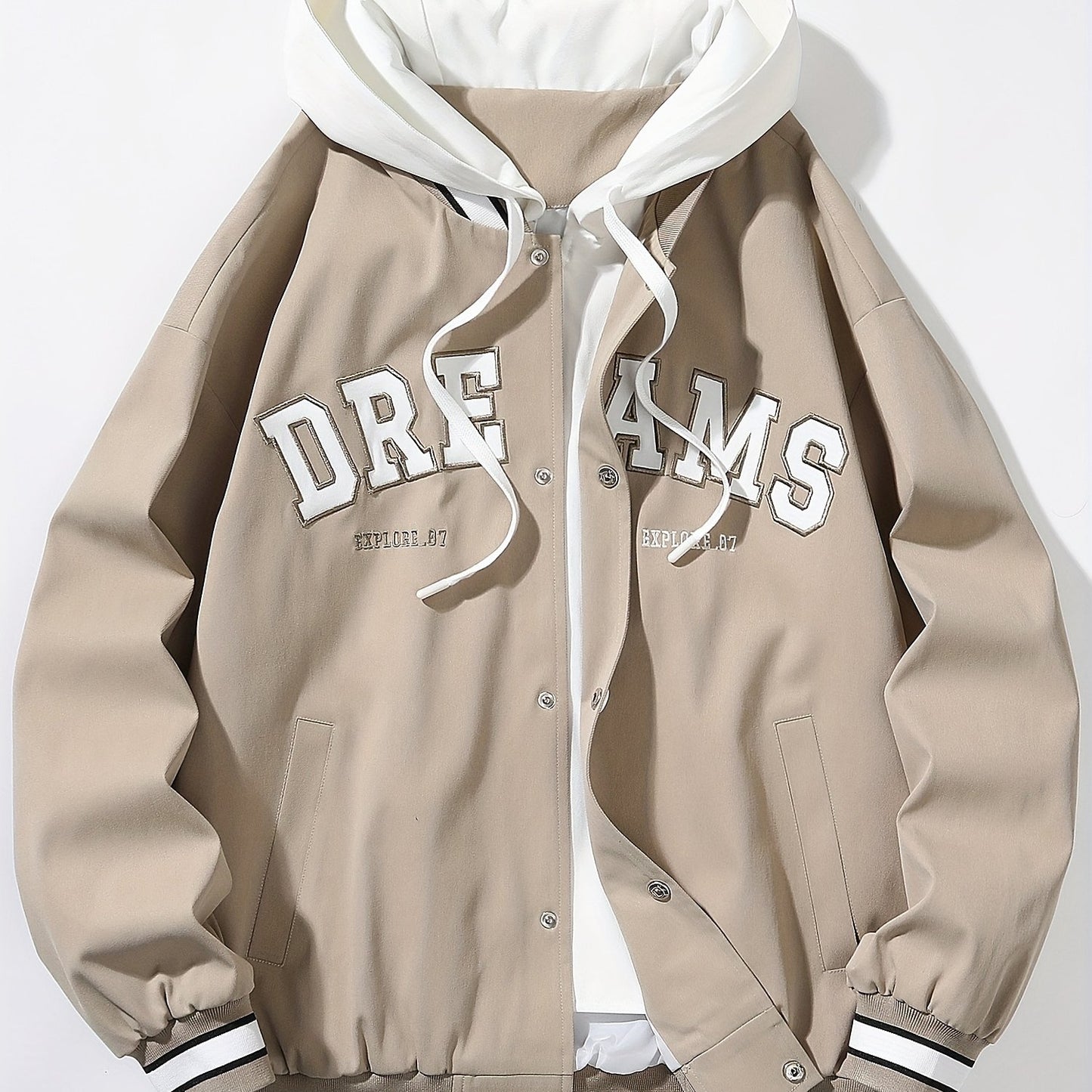 Veste à capuche Loom & Soul pour homme « DREAMS » – Manteau ample streetwear